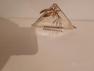 porta tovaglioli vintage silver