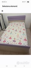 Letto e materasso 1 piazza e mezza