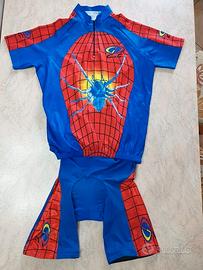 Completo body ciclismo Spider-man