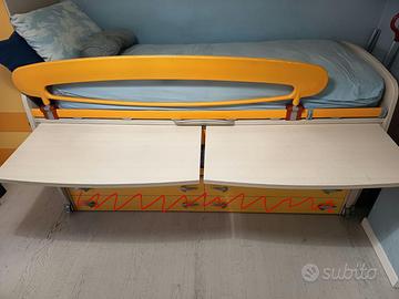 Letto scrivania moretti compact