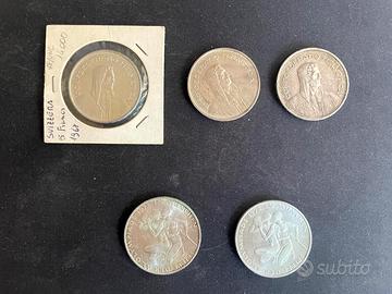 Lotto 5 Monete Argento - SVI e GER 1933/1967/1972