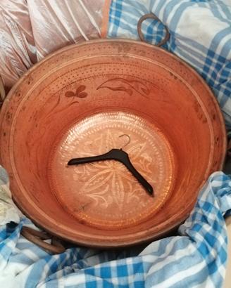 Pentola in rame 60cm diametro e 40cm di profondità