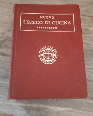 Nuovo Lessico di Cucina Abbreviato 1952  vintage 