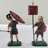 Due soldatini di piombo Impero Romano 