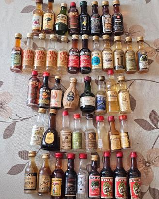 collezione mini bottiglie vintage 