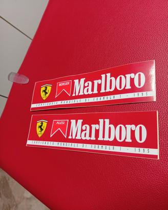 Adesivi vintage Ferrari Marlboro.