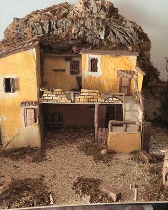 Presepe Rustico in Legno Naturale

