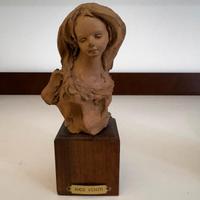 Busto femminile Nico Venzo in terracotta