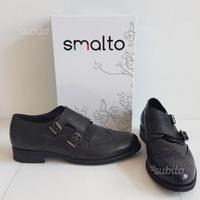 Scarpe nere eleganti in pelle marca smalto N.40
