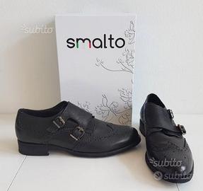 Scarpe nere eleganti in pelle marca smalto N.40
