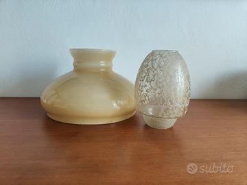 ricambi in vetro lampadario vintage