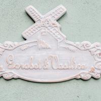 Bassorilievo Legno. Mulino a vento. Nome Cognome