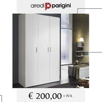 ARMADIO 3 ANTE BATTENTI CON CASSETTI - AP 09 