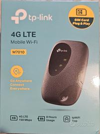 TP-link  M7010 mobile WI-FI tramite sim 4G LTE