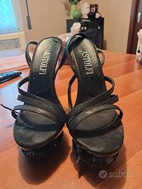 sandali con plateau Astolfi 