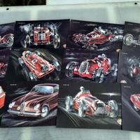 Stampe Alfa Romeo su cartoncino