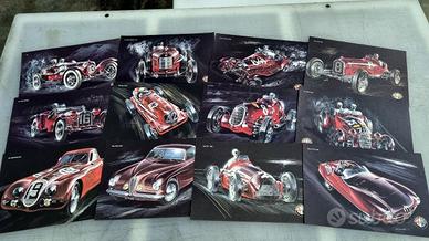 Stampe Alfa Romeo su cartoncino