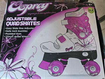 pattini a 4 rotelle per bambini dal nr. 32 al 36