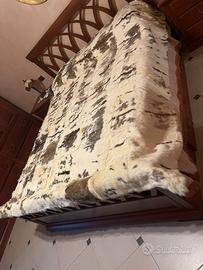 Coperta vintage di coniglio (dim. 206x229cm)