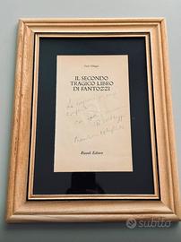 Dedica con autografo di Paolo Villaggio