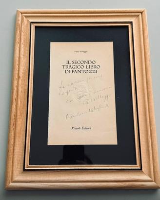 Dedica con autografo di Paolo Villaggio