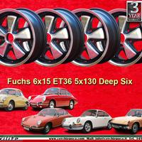 4 pz cerchi Porsche Fuchs 6x15 ET36 5x130