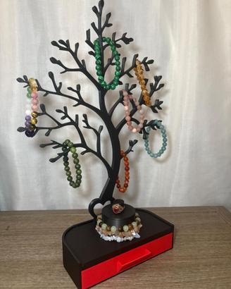 Organizer Gioielli Albero con Cassetto PLA