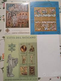 foglietti francobolli Citta' del Vaticano 