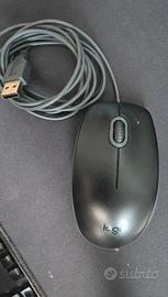 Mouse Logitech B110 Silent Nero USB (con scatola)
