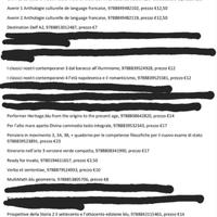 Libri scolastici scuola superiore + dizionari vari