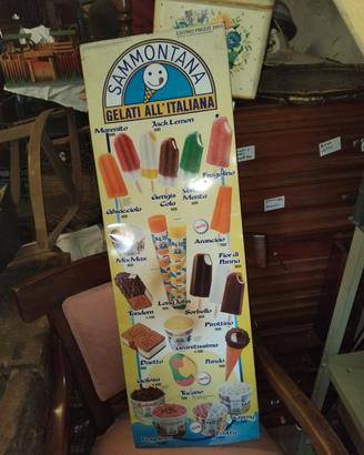 Cartello pubblicitario gelati