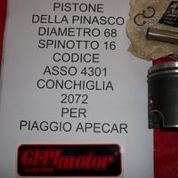 Pistone PINASCO D. 68 PER PIAGGIO APERCAR