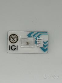 Diamante Naturale Fancy 0.80 ct Certificato IGI