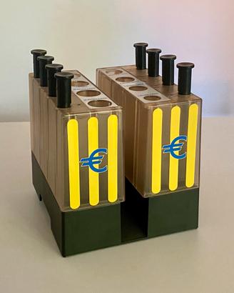 Dispenser contamonete vintage a stantuffo per EURO