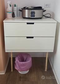 Mobile a 2 cassetti Ikea + lavabo leroy merlin