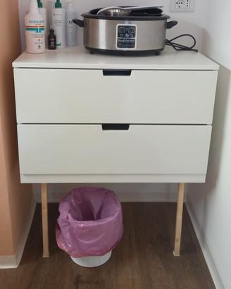 Mobile a 2 cassetti Ikea + lavabo leroy merlin