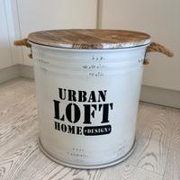 Pouf barile stile industriale NUOVO