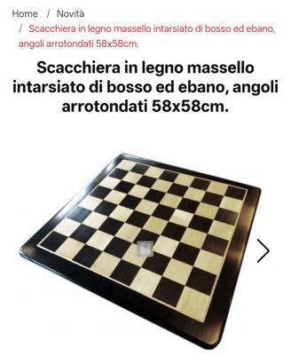 Scacchiera da torneo in ebano 