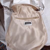 borsetta bianca coccinelle in tessuto 