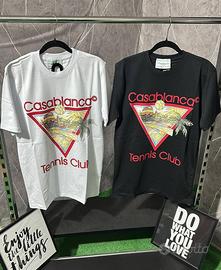 T-shirt tennis club casablanca nera L