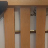 Rete matrimoniale in legno con annessi piedini