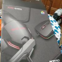 Cuffie e mouse mars gaming