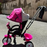 TRICICLO CON MANUBRIO/MANIGLIONE BAMBINA IN OTTIME