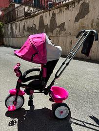 TRICICLO CON MANUBRIO/MANIGLIONE BAMBINA IN OTTIME