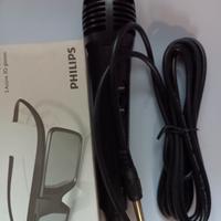 microfono della Sharp + occhiali 3d philips