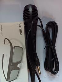 microfono della Sharp + occhiali 3d philips