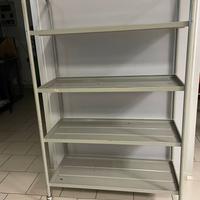 Scaffale in metallo con ruote – (100x45x156 cm)