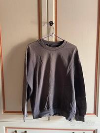 Felpa Zara Donna Grigio Consumato