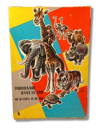PROMENADE DANS LE ZOO Klee gioco da tavolo anni 50