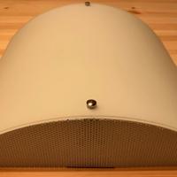 Plafoniera in vetro satinato bianco